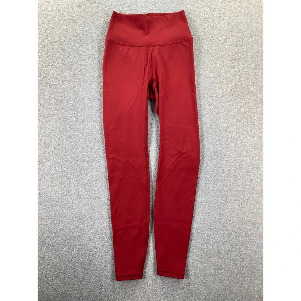 Paragon Leggings Womens S Red Active High Rise Sculptseam 24.5